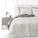 POSTELJINA VELVET EMBOSSED FASHION WHITE 