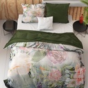 POSTELJINA SATEN MYSTERY FLOWER WHITE 