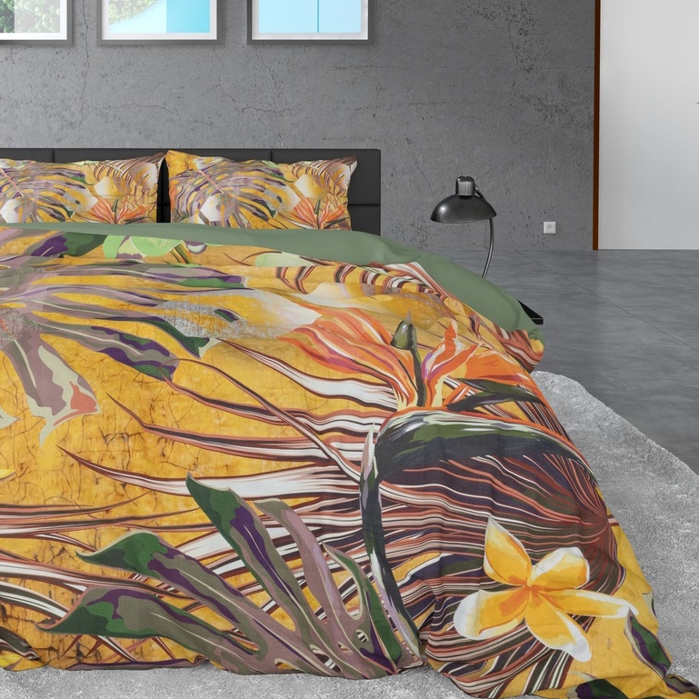 POSTELJINA SATEN NATURE FUSION OCHER YELLOW 