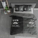 POSTELJINA HIS AND HER SIDE 3 BLACK 