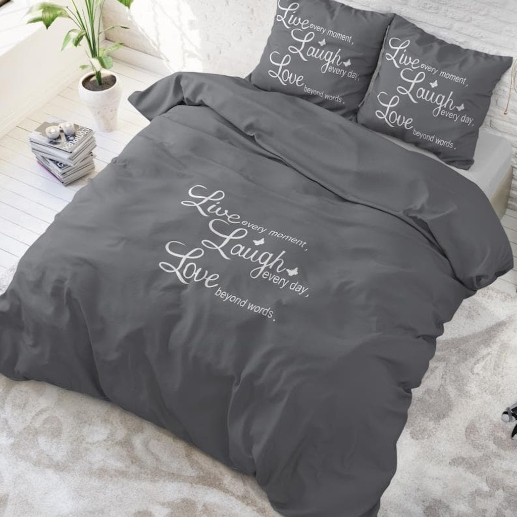 POSTELJINA LIVE, LAUGH AND LOVE ANTHRACITE  