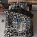 POSTELJINA PERKAL CHEETAH GREY 