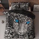 POSTELJINA PERKAL CHEETAH GREY 