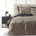 POSTELJINA VELVET UNI TAUPE 