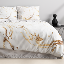 POSTELJINA SATEN MARBLE BIANCO 