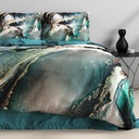 POSTELJINA SATEN MARBLE NERO 