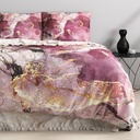 POSTELJINA SATEN MARBLE BRECCIA PINK 