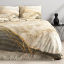 POSTELJINA SATEN MARBLE BOTTICINO TAUPE 