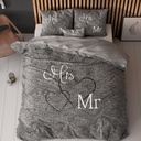 POSTELJINA PERKAL MR AND MRS 3 ANTHRACITE 