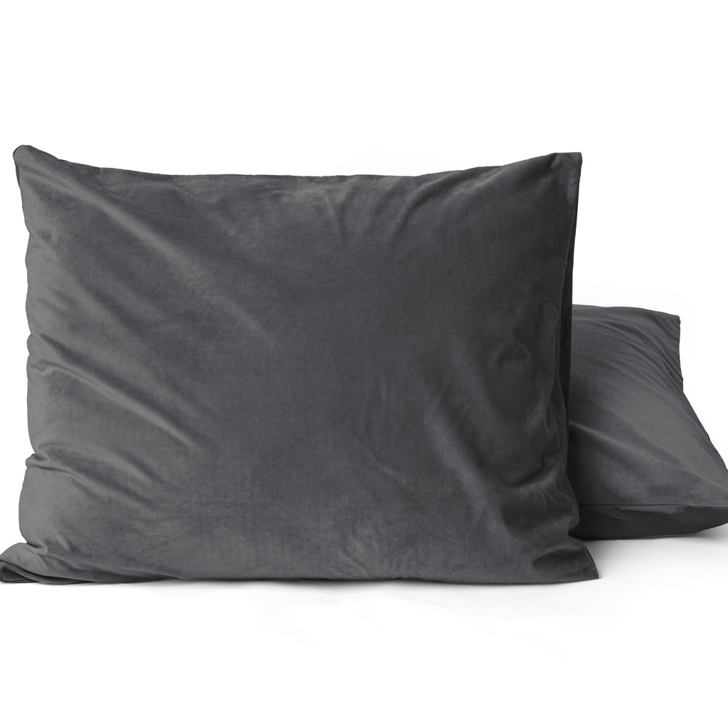 SET OD 2 JASTUČNICE VELVET ANTHRACITE 