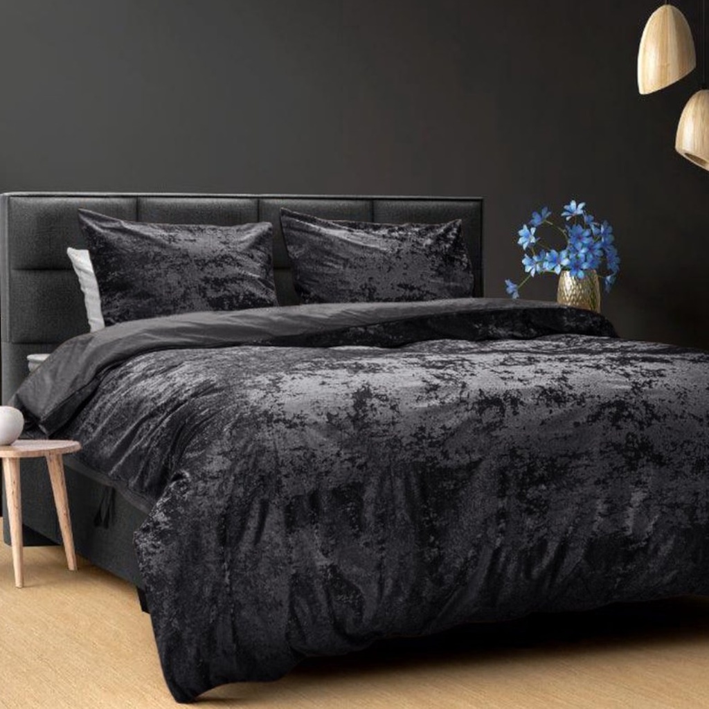POSTELJINA CRYSTAL VELVET	BLACK 