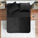 POSTELJINA VELVET PIPING BLACK 