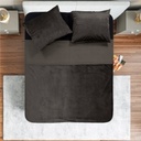 POSTELJINA VELVET PIPING TAUPE 