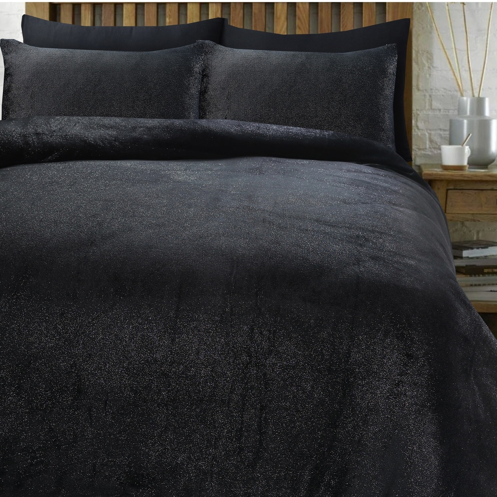 POSTELJINA GLAMOUR TEDDY DECO BLACK 