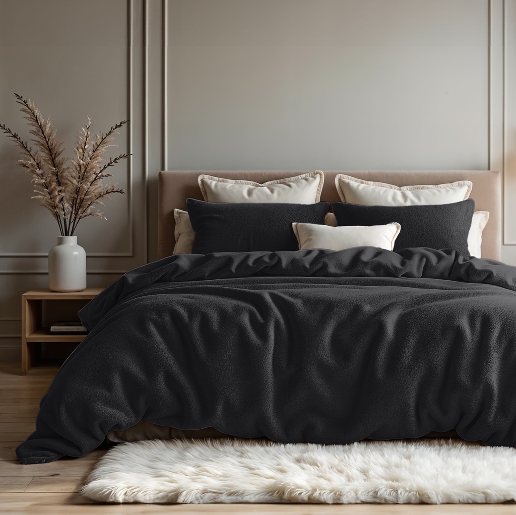 POSTELJINA TEDDY COTTON ANTHRACITE 