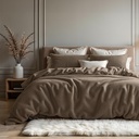 POSTELJINA TEDDY COTTON DEEP TAUPE 