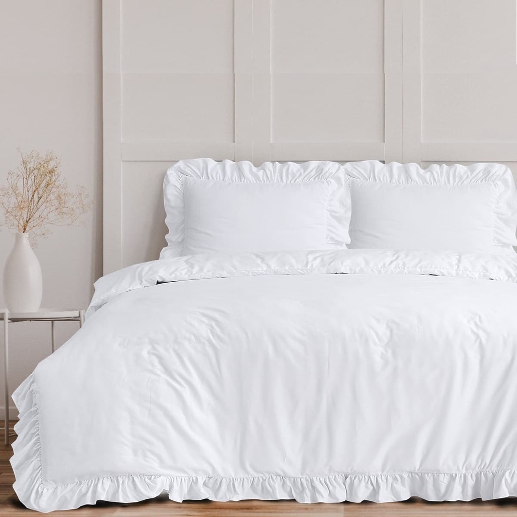 POSTELJINA RUFFLES WHITE 