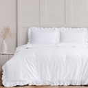POSTELJINA RUFFLES WHITE 