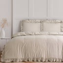 POSTELJINA RUFFLES TAUPE 