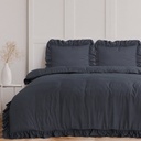 POSTELJINA RUFFLES ANTHRACITE 