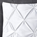 SET OD 2 JASTUČNICE VELVET PINTUCK WHITE