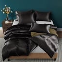 POSTELJINA SATEN 400TC BLACK