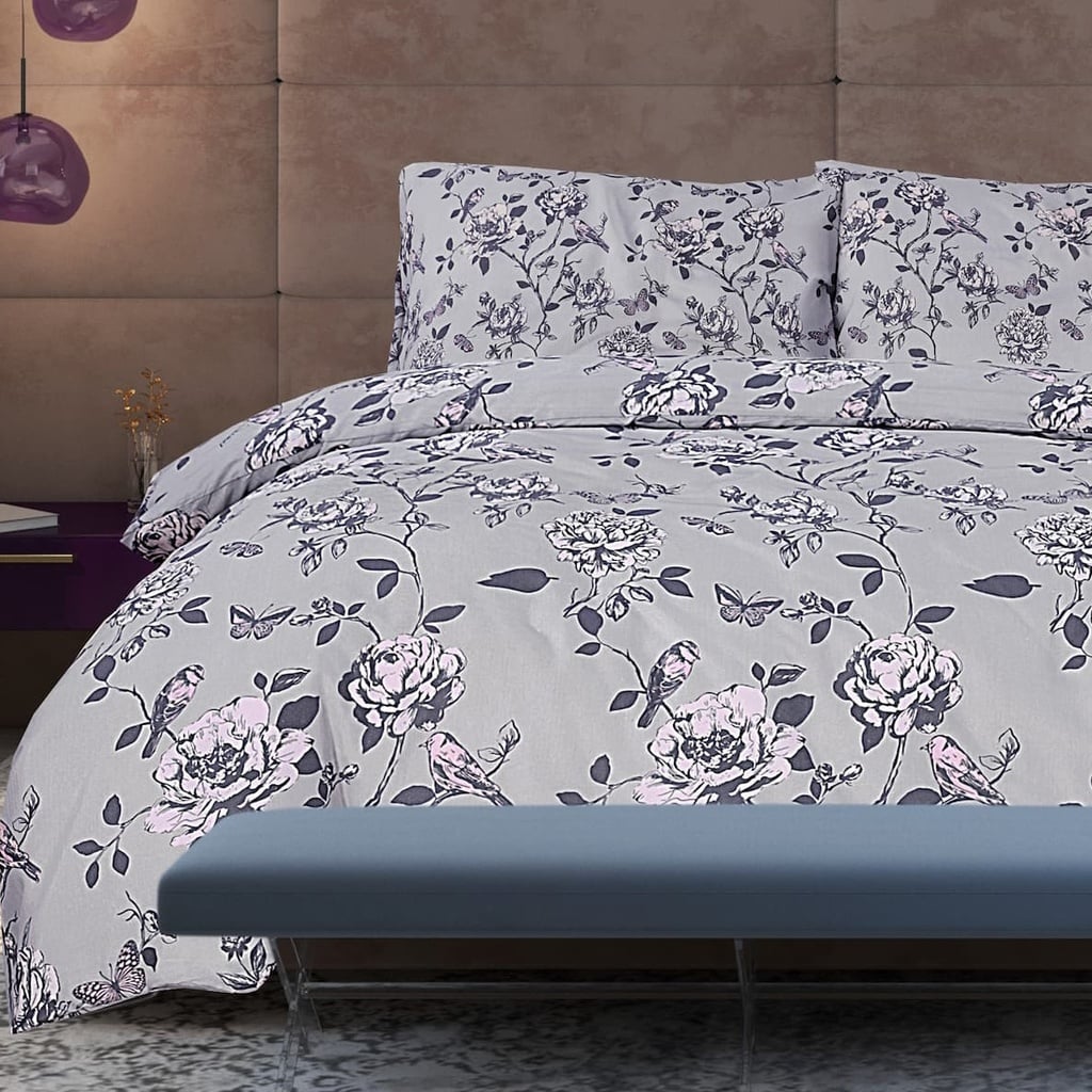 POSTELJINA FLOWERS GREY 