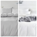2 POSTELJINE 200X200 MICRO WHITE & GREY