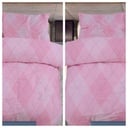 2 POSTELJINE 260X200 RHOMBUS PINK