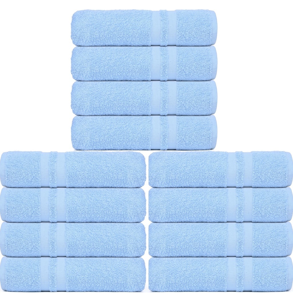 12 RUČNIKA 55X110 CM QUICK DRY LIGHT BLUE