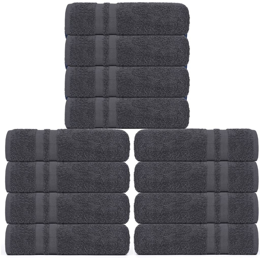 12 RUČNIKA 55X110 CM QUICK DRY ANTHRACITE