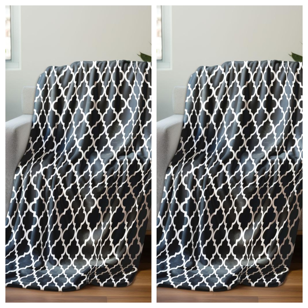 2 DEKE 150X200 CM BLACK GEO