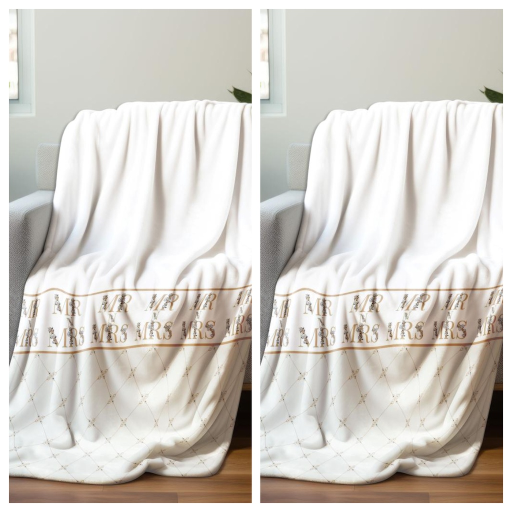 2 DEKE 150X200 CM MR & MS WHITE