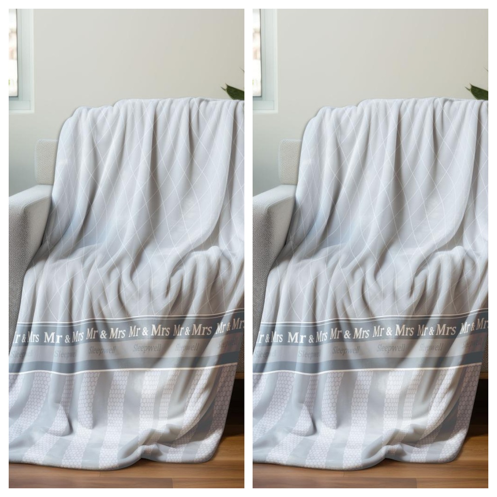 2 DEKE 150X200 CM BLUE SLEEPWELL BLUE