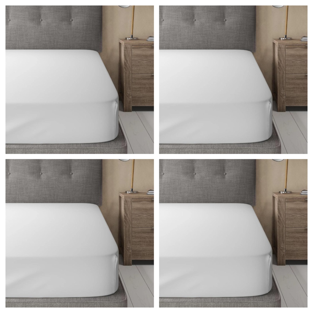 4 PLAHTE 180X200 CM JERSEY S GUMICOM WHITE