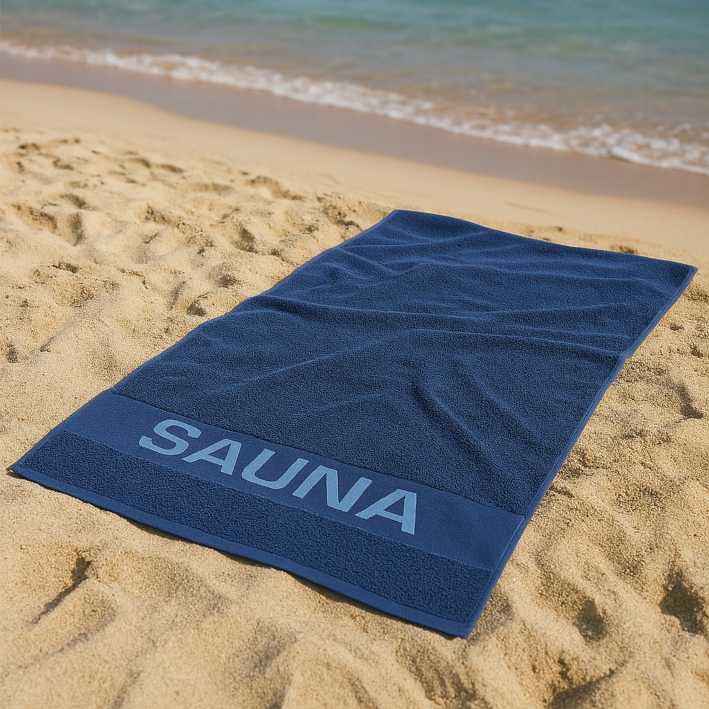 RUČNIK ZA PLAŽU SAUNA BLUE