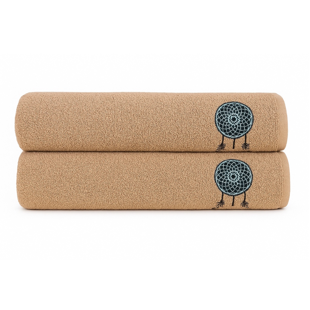 RUČNIK EMBROIDERY DREAMCATCHER BROWN