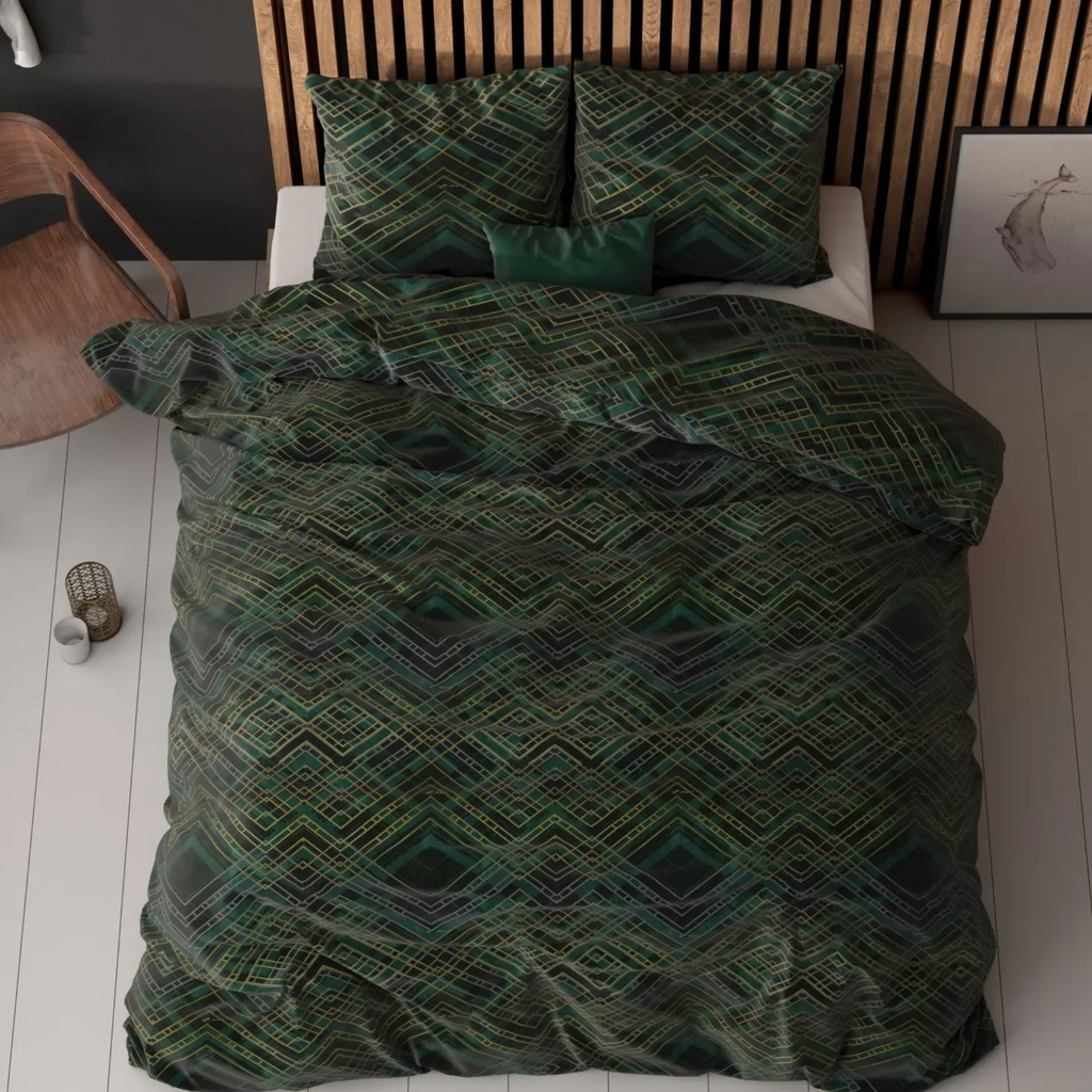 POSTELJINA ELEGANCE AUTHENTIC TRIANGLE GREEN 