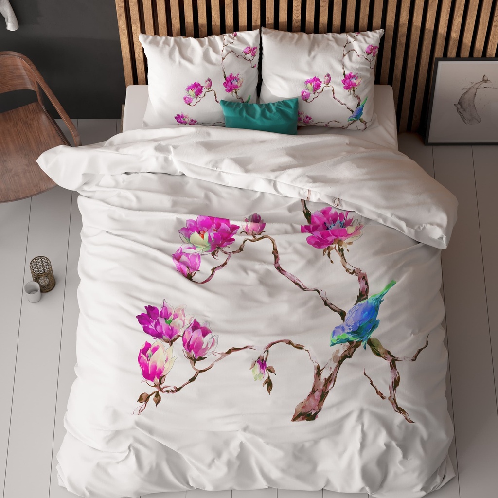 POSTELJINA MAGNOLIAS WHITE 