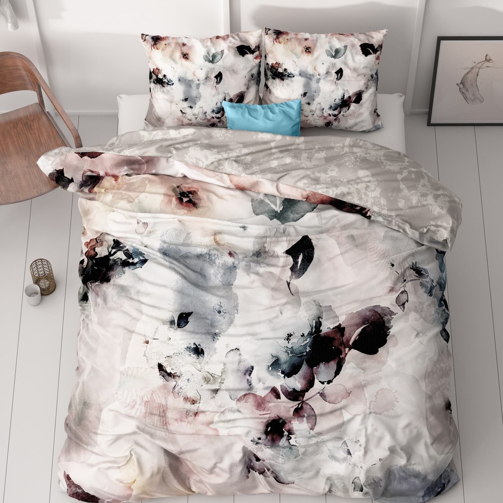 POSTELJINA SATEN FLOR GREY 