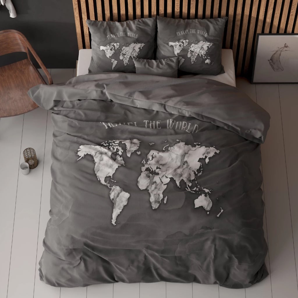 POSTELJINA PERKAL MARBLE WORLD ANTHRACITE 