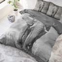 POSTELJINA PERKAL ELEGANT ELEPHANT ANTHRACITE 