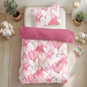 POSTELJINA HEARTS LOVE PINK