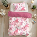 POSTELJINA HEARTS LOVE PINK