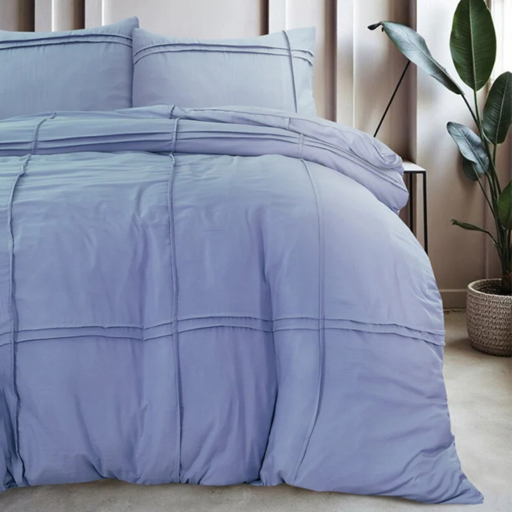 POSTELJINA WASHED TUFTED BLUE