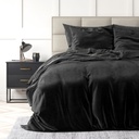 POSTELJINA VELVET UNI BLACK