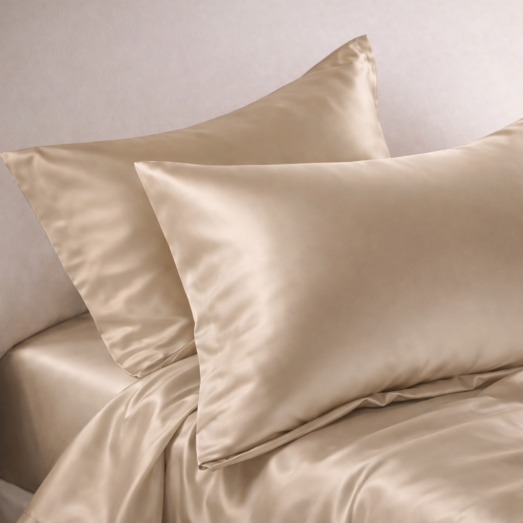 SET OD 2 JASTUČNICE GLOSSY TAUPE