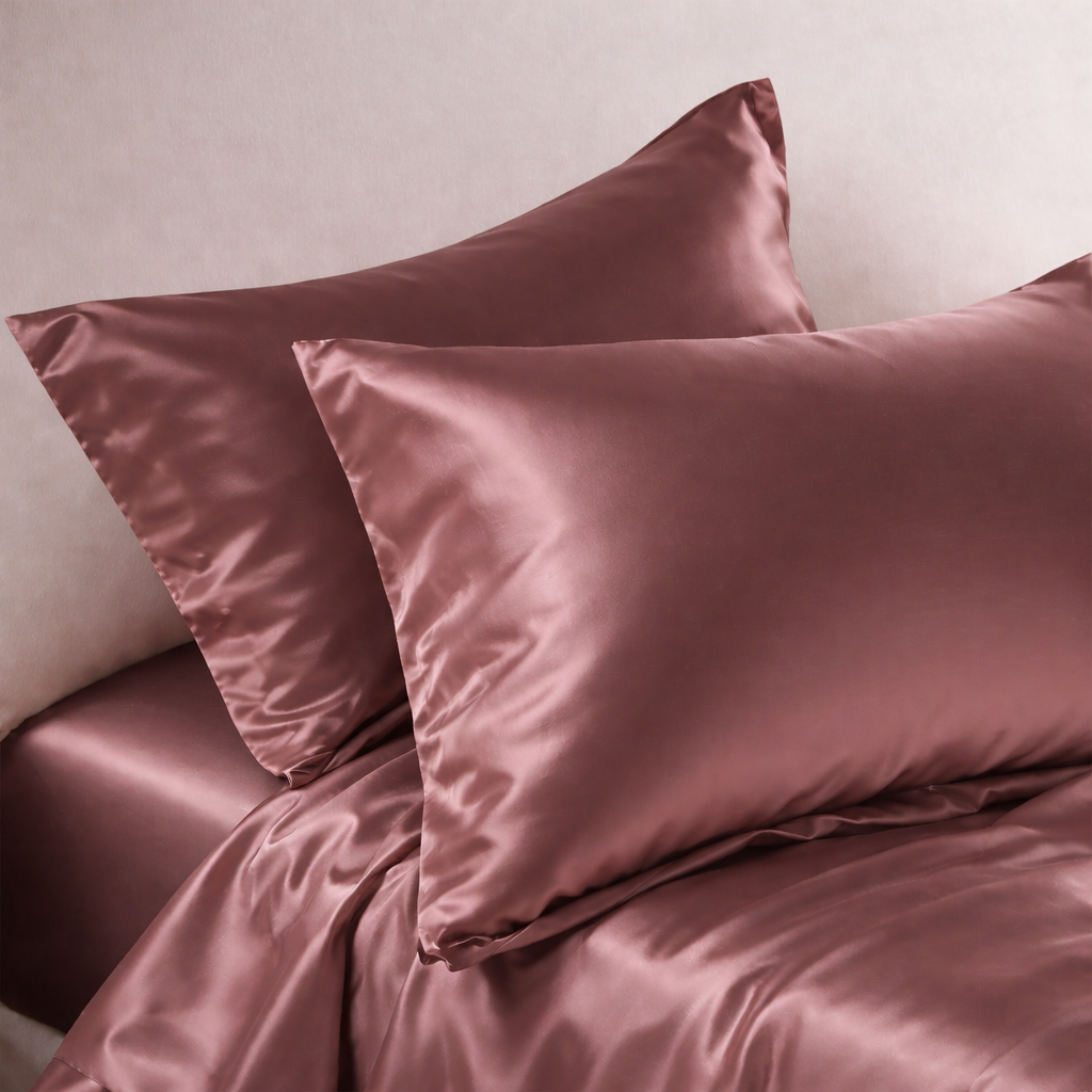 SET OD 2 JASTUČNICE GLOSSY BROWN