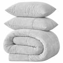 LAZYBED ALL IN ONE VELVET GRAYISH