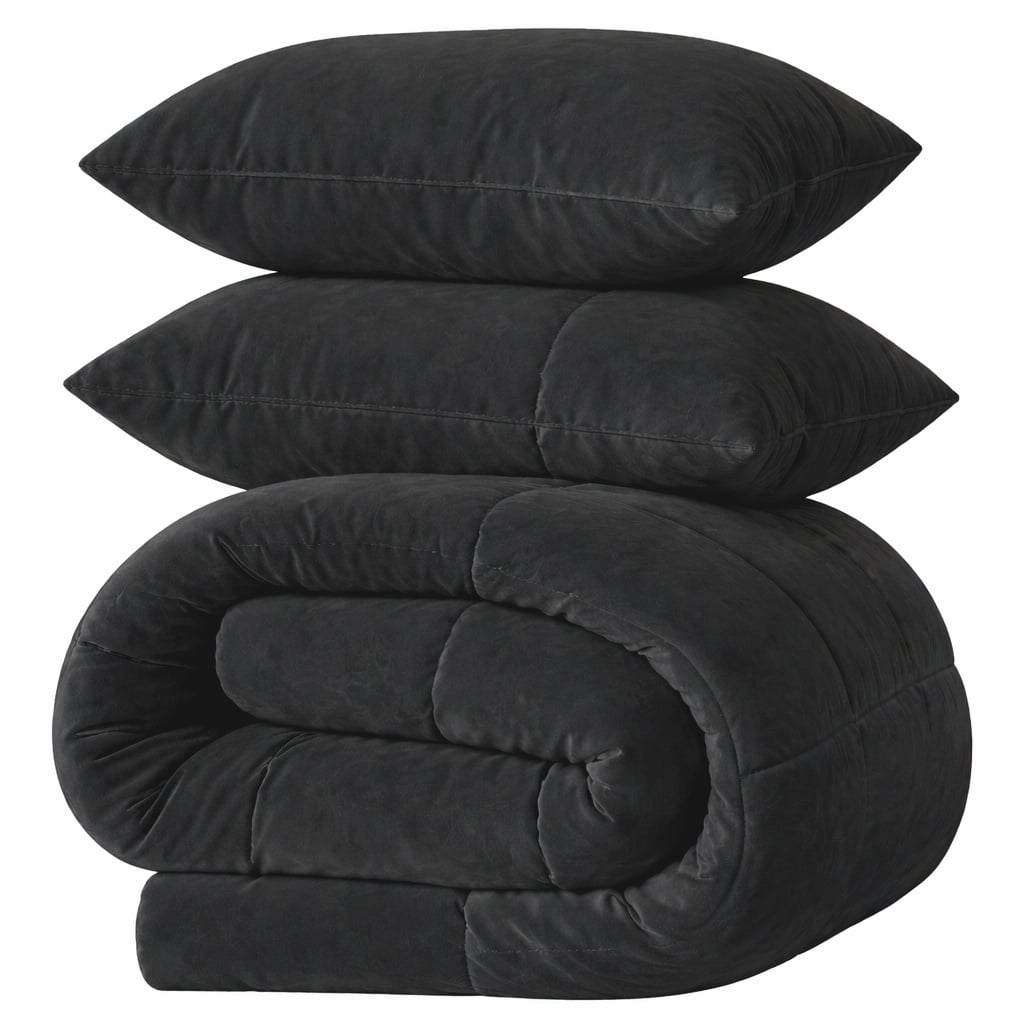LAZYBED ALL IN ONE VELVET BLACK